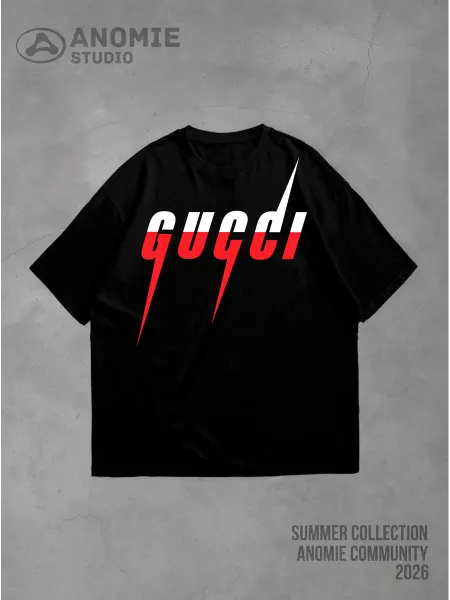 Anomie Studio Футболка с принтом y2k Gucci Blade