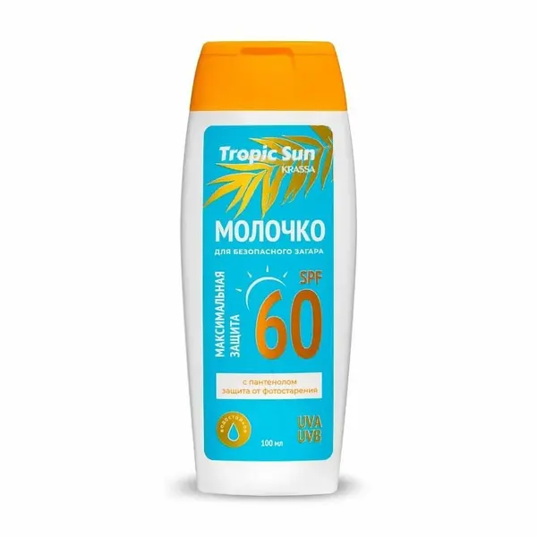 KRASSA Молочко для загара 60 SPF 100 мл Tropic Sun