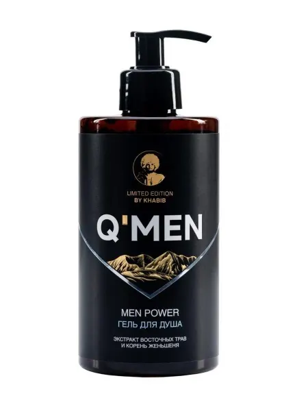 Q'MEN Гель для душа Men power, с экстрактом восточных трав