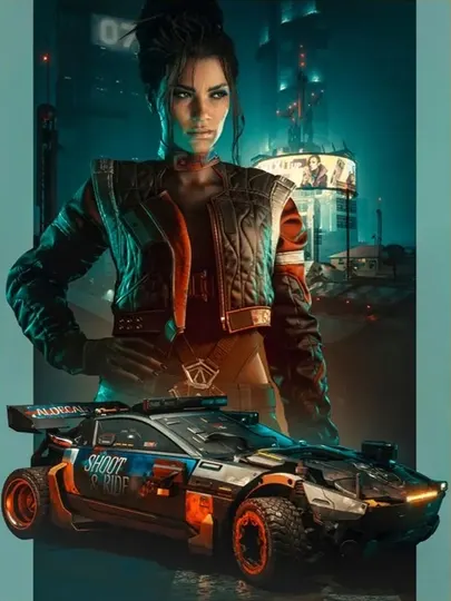 Ламинированные аниме постеры, плакаты А4, формата CyberPunk 2077