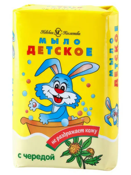 Мыло НЕВСКАЯ КОСМЕТИКА Детское с чередой 90г