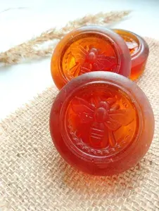 Медовое мыло с мёдом и маслом облепихи, 50 грамм, 3 шт.