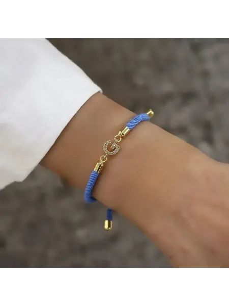 Tismoli Браслет голубой с буквой G