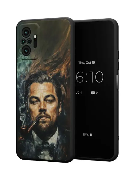 QuestCase Чехол на Redmi Note 10 Pro с принтом DiCaprio