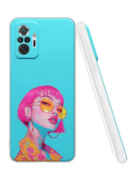 QuestCase Чехол на Redmi Note 10 Pro с принтом Девушка