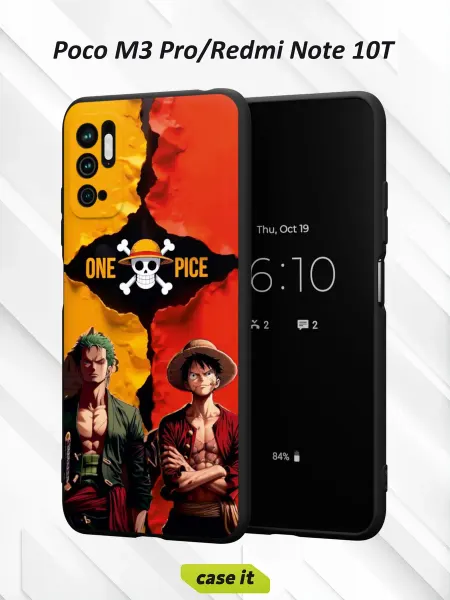 Case it Чехол на Poco M3 Pro и Redmi Note 10Tс принтом One pice