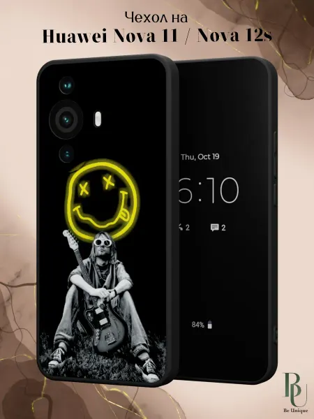 Be Unique Чехол на Huawei Nova 11 Nova 12s с принтом Nirvana