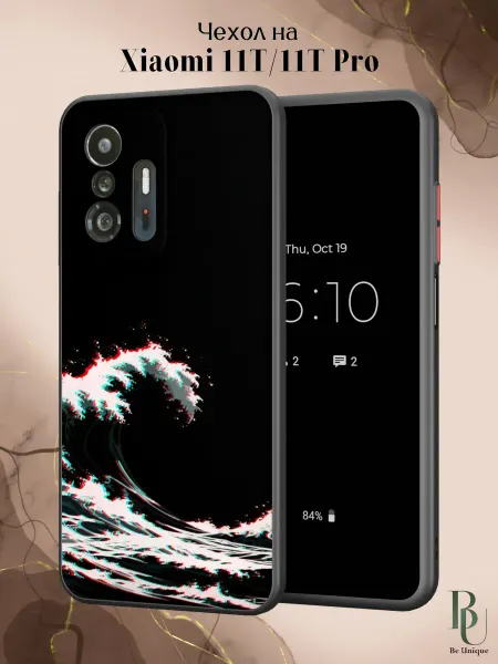 Be Unique Чехол бампер на Xiaomi Mi 11t и 11t Pro Аниме Волна