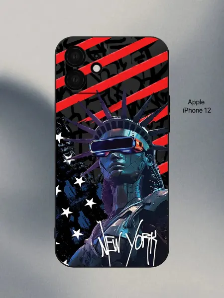 PANCASE Чехол на iPhone 12 Киберпанк