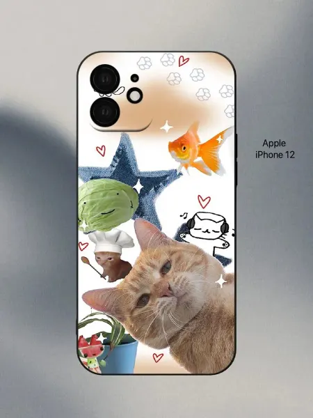 PANCASE Чехол на iPhone 12 котик