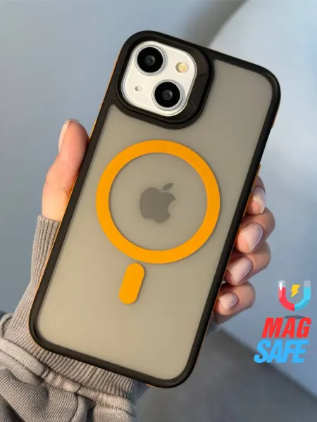 CaseLove Чехол на iPhone 13 с кольцом Оранжевый