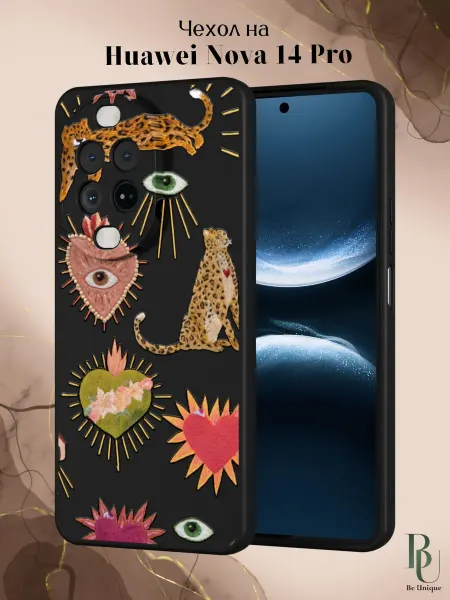 Be Unique Чехол на Huawei Nova 14 Pro с принтом Леопард