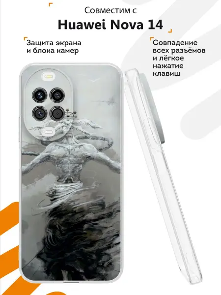 Мобилиус Чехол на Huawei Nova 14 с принтом Дрейн