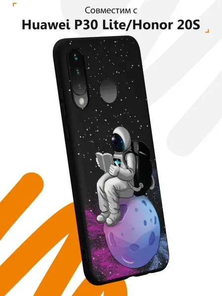 Мобилиус Чехол на Huawei P30 lite Honor 20S Хонор 20С принт Космос