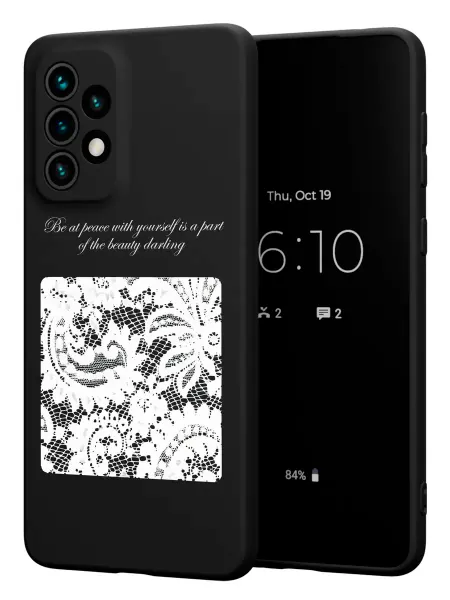 PBl store Чехол на Samsung A73 5G с принтом Кружево pinterest