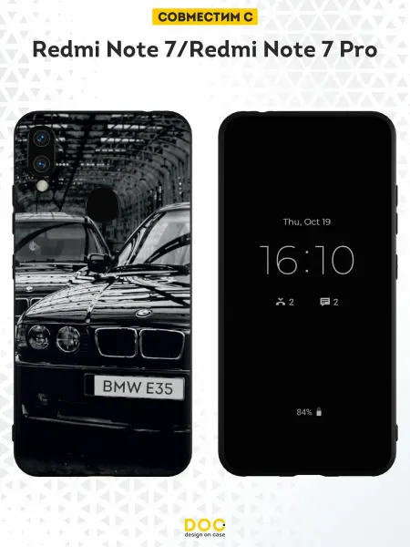 DesignOnCase Чехол на Xiaomi Redmi Note 7 с принтом BMW E35