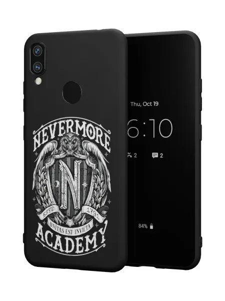 QuestCase Чехол на Xiaomi Redmi Note 7 с принтом Венсдей Аддамс