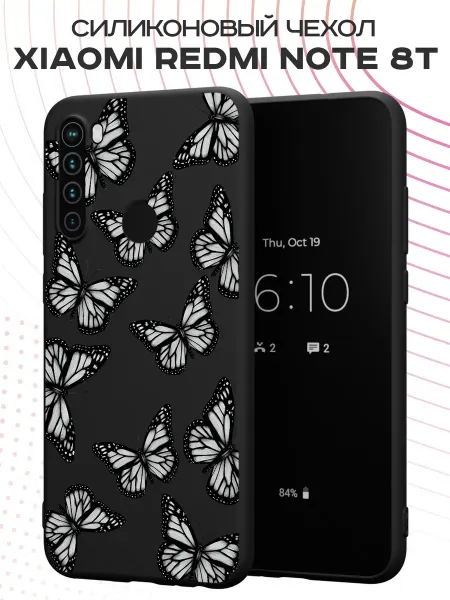 FACTORIA Чехол на Xiaomi Redmi Note 8T с принтом Бабочки