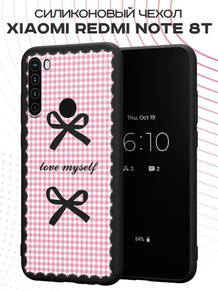 FACTORIA Чехол на Xiaomi Redmi Note 8T с принтом Бантики