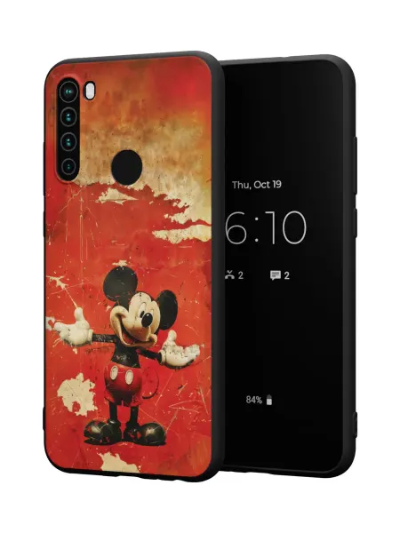 QuestCase Чехол на Xiaomi Redmi Note 8T с принтом Микки Маус