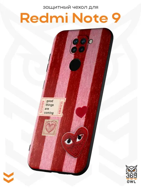 OWL369 Чехол на Xiaomi Redmi Note 9 с принтом Бабочки y2k