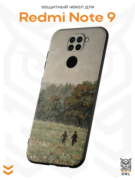 OWL369 Чехол на Xiaomi Redmi Note 9 с принтом Пейзаж
