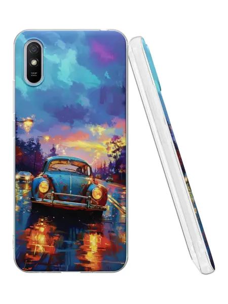QuestCase Чехол на Xiaomi Redmi 9A с принтом Машина