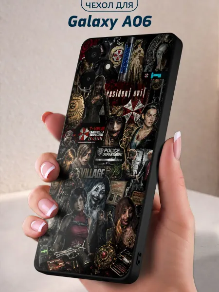 Infinity pick Чехол на Galaxy A06 с принтом Umbrella Collage