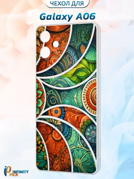 Infinity pick Чехол на Galaxy A06 с принтом Витраж