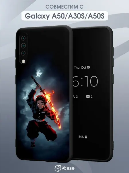 Kcase Чехол на Samsung A50 A30S A50S с принтом Аниме