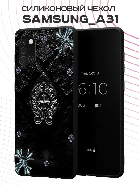 PBl store Чехол на Samsung A31 с принтом Chrome Hearts