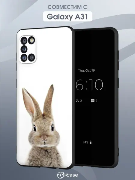 Kcase Чехол на Samsung A31 с принтом Кролик