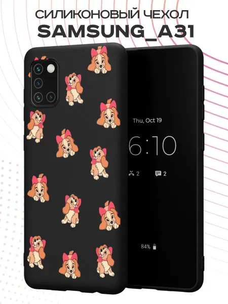 PBl store Чехол на Samsung A31 с принтом Собачки
