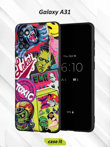 Case it Чехол на Samsung A31с принтом Toxic mix