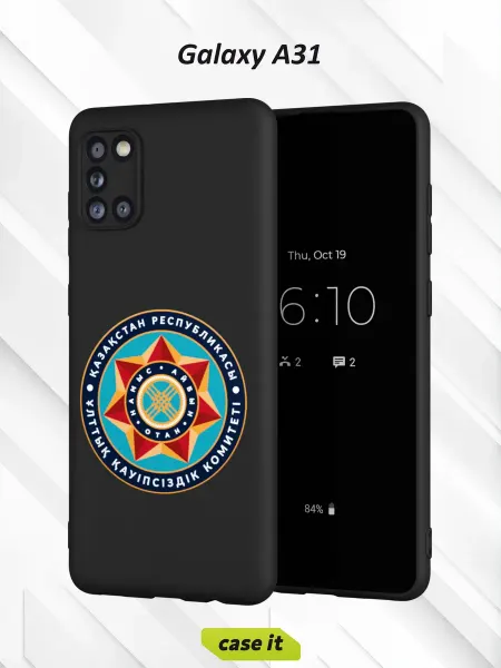 Case it Чехол на Samsung A31с принтом Казахстан звезда