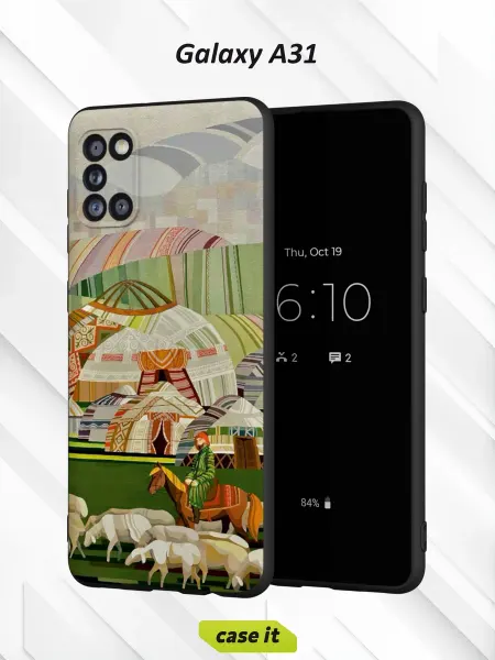 Case it Чехол на Samsung A31с принтом Степные истории
