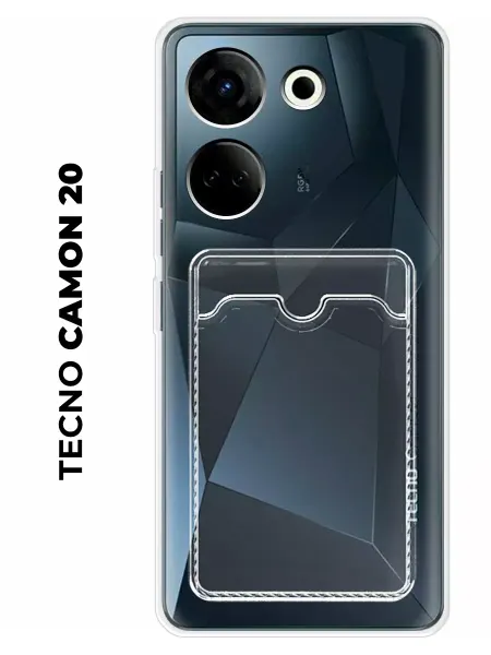 NOOTO Чехол с карманом на Tecno Camon 20 (для Техно камон 20)