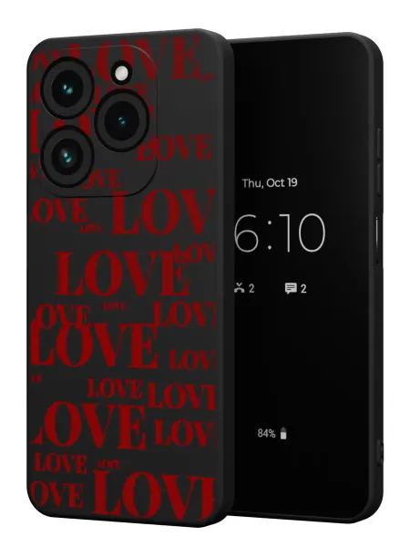 FACTORIA Чехол на Tecno Spark 20 Pro с принтом Надпись LOVE
