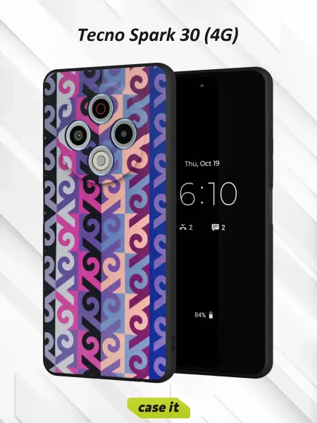 Case it Чехол на Tecno Spark 30 4Gс принтом Абстракция