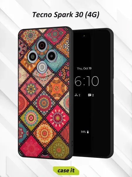 Case it Чехол на Tecno Spark 30 4Gс принтом Мозаика