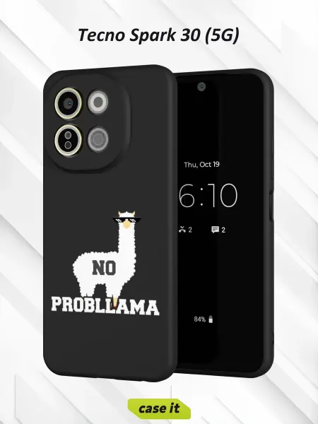 Case it Чехол на Tecno Spark 30 5Gс принтом Probllama