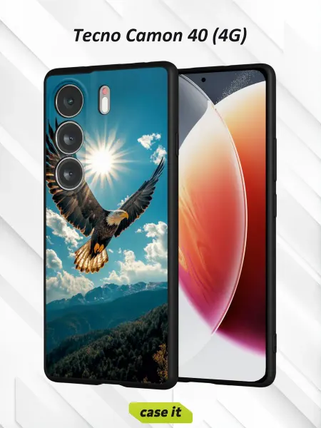 Case it Чехол на Tecno Camon 40 4Gс принтом Орёл