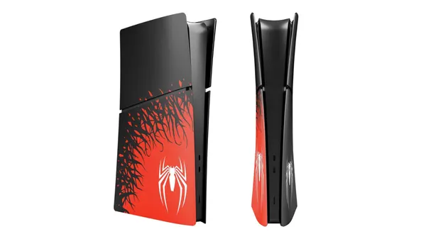 Spider man Наклейка для приставки PlayStation 5 SLIM Digital