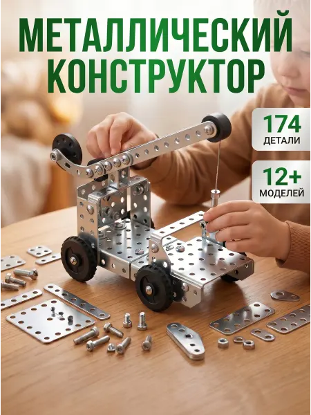 Alamax Металлический конструктор развивающий для детей в школу