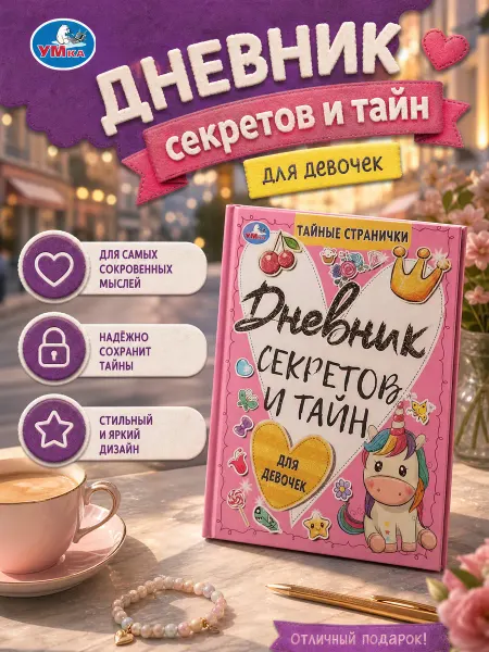 Умка Книжка с наклейками для девочек развивающая детская секрет