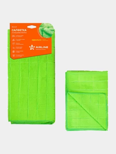 Салфетка из микрофибры, зеленая 50*70 см, AB-A-07
