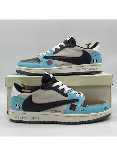 Sneaker Elegance Кроссовки Nike Air Jordan 1 Low Travis Scott Cactus Jack