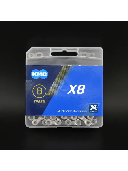KMC Цепь велосипедная X8, 8 скоростей, 116 звеньев