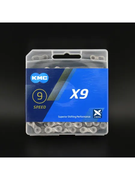 KMC Цепь велосипедная X9 BOX, 9 скоростей, 116 звеньев