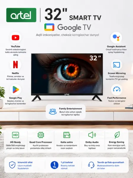 Smart TV Artel 32H3200